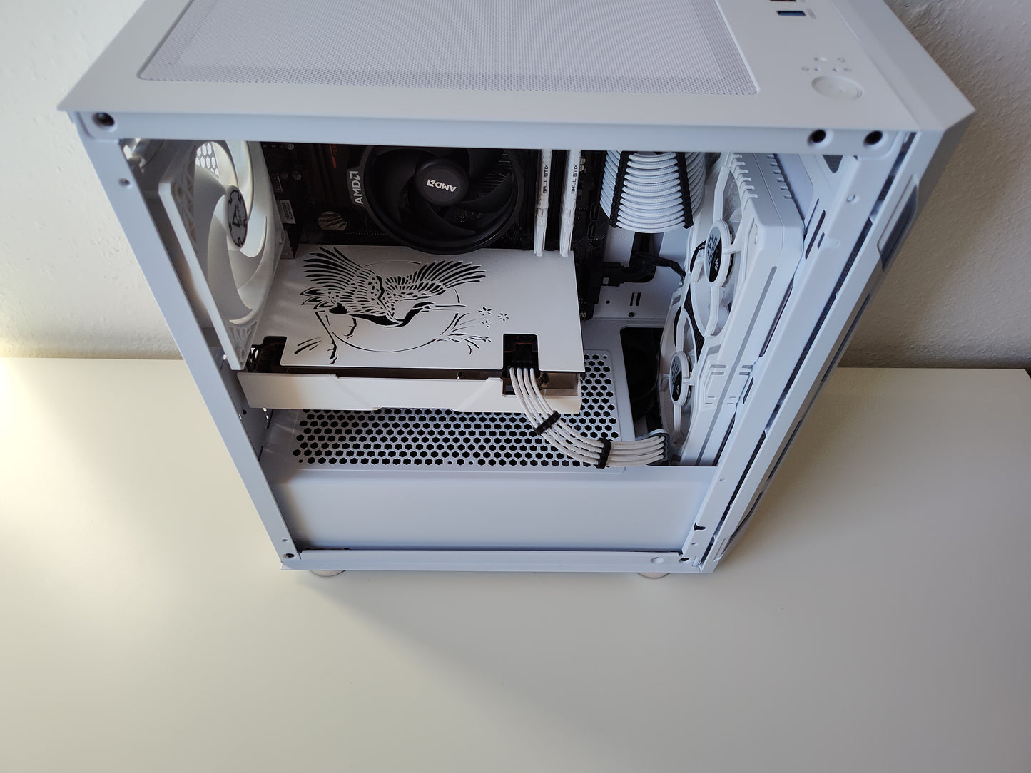 White Body für rx6600 rx6650 (xt)PowerColor Hellhound